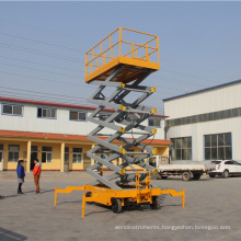 8m 9m 10m Hydraulic Mobile  Scissor Lift with CE